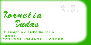 kornelia dudas business card