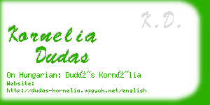 kornelia dudas business card